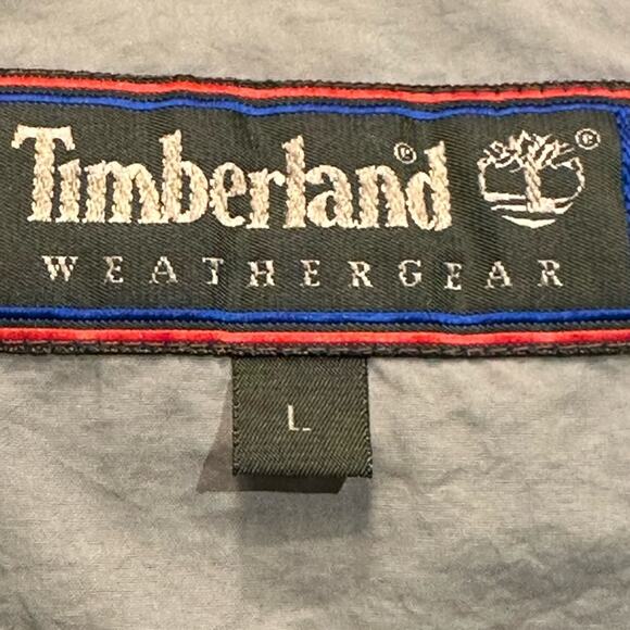 Timberland Weathergear Men’s Size Large Navy Blue and Aqua Full Zip Jacket - Picture 3 of 11
